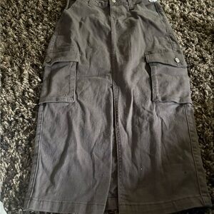 RSQ Charcoal Utility Skirt
